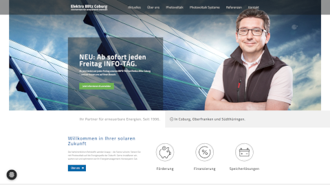 Elektro Blitz Coburg - Referenz bei Webspace-Verkauf.de